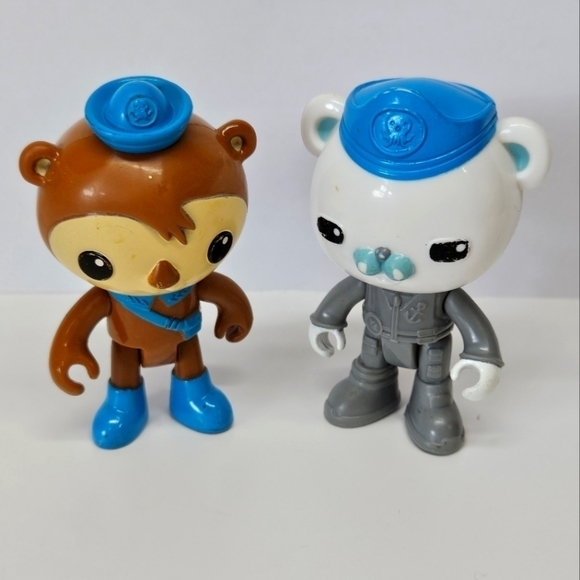 OCTONAUTS Octopod Castle Figures Dr. Shellington Captain Barnacles Set 2010 - Picture 1 of 4